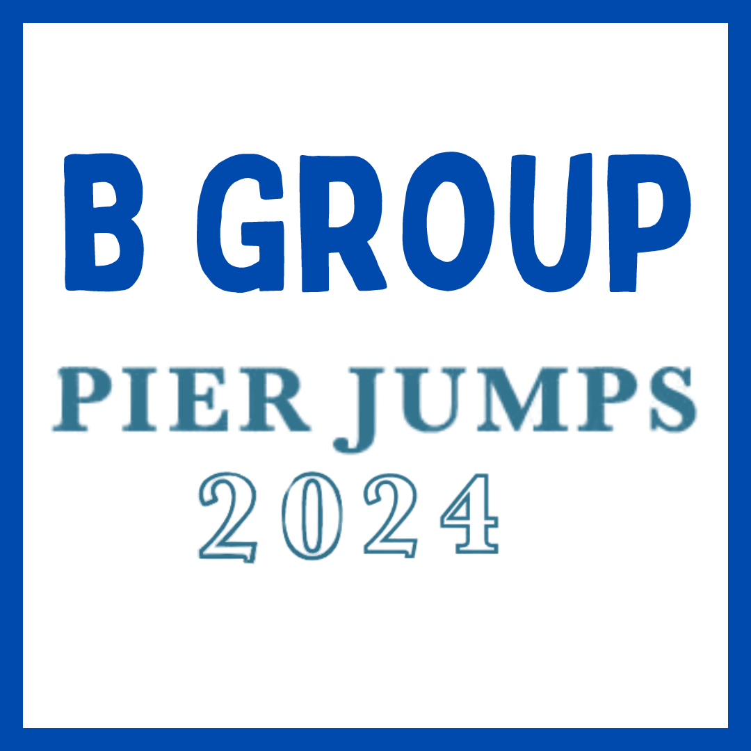 Pier Jump FUNdraiser B Group 2024 Long Beach Junior Lifeguards